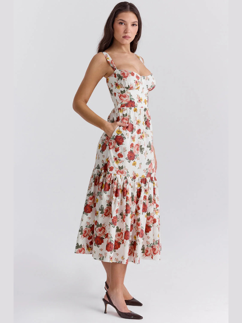Robe Élégance Sans Manches Femme