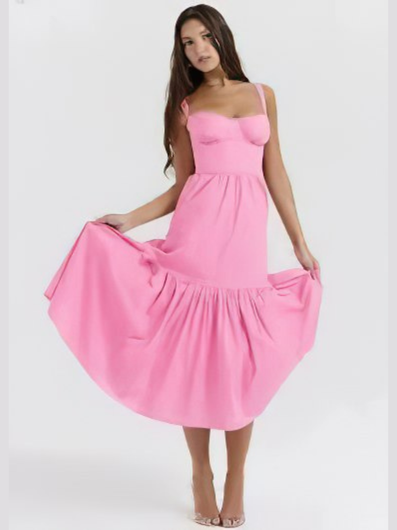 Robe Élégance Sans Manches Femme
