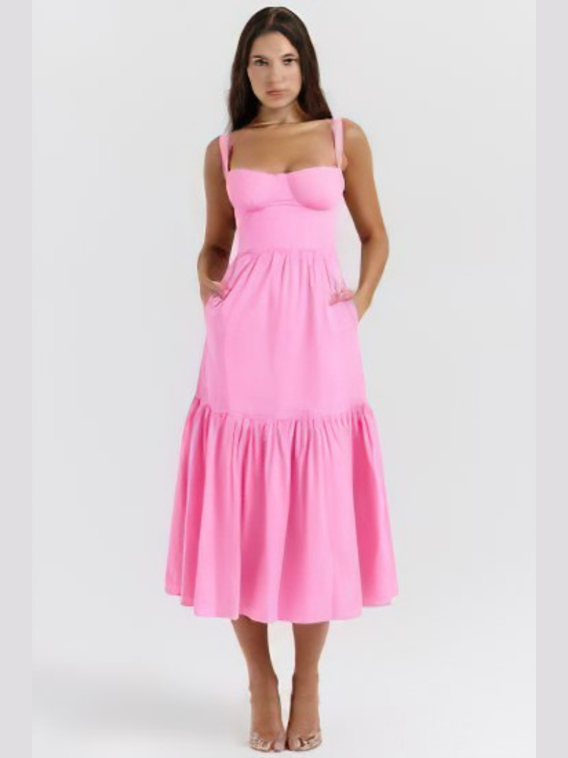 Robe Élégance Sans Manches Femme