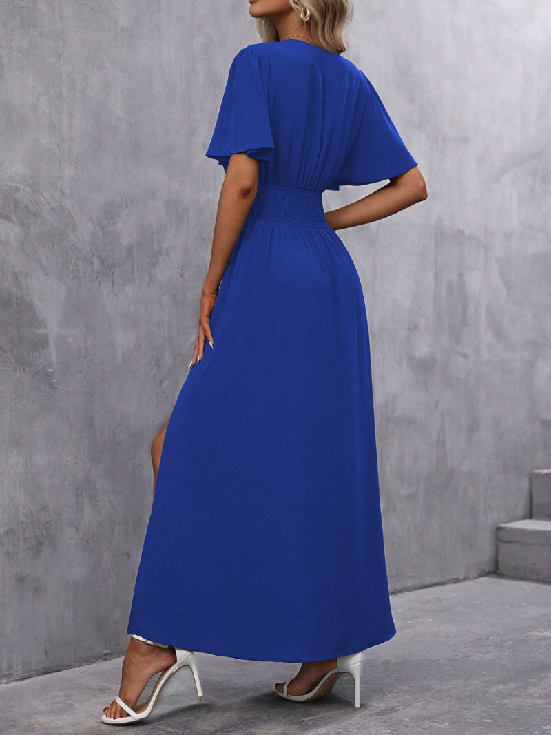 Robe Fendue Élégante et Tendance Femme