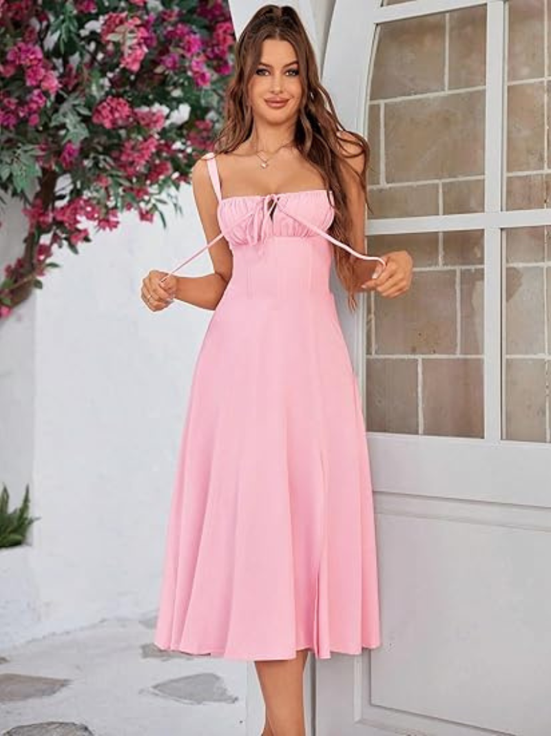 Robe Corset Élégante Mi-longue