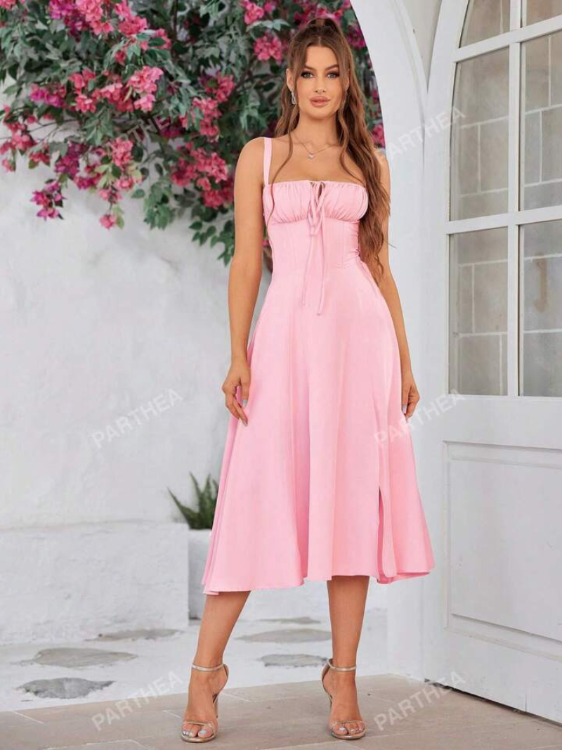 Robe Corset Élégante Mi-longue
