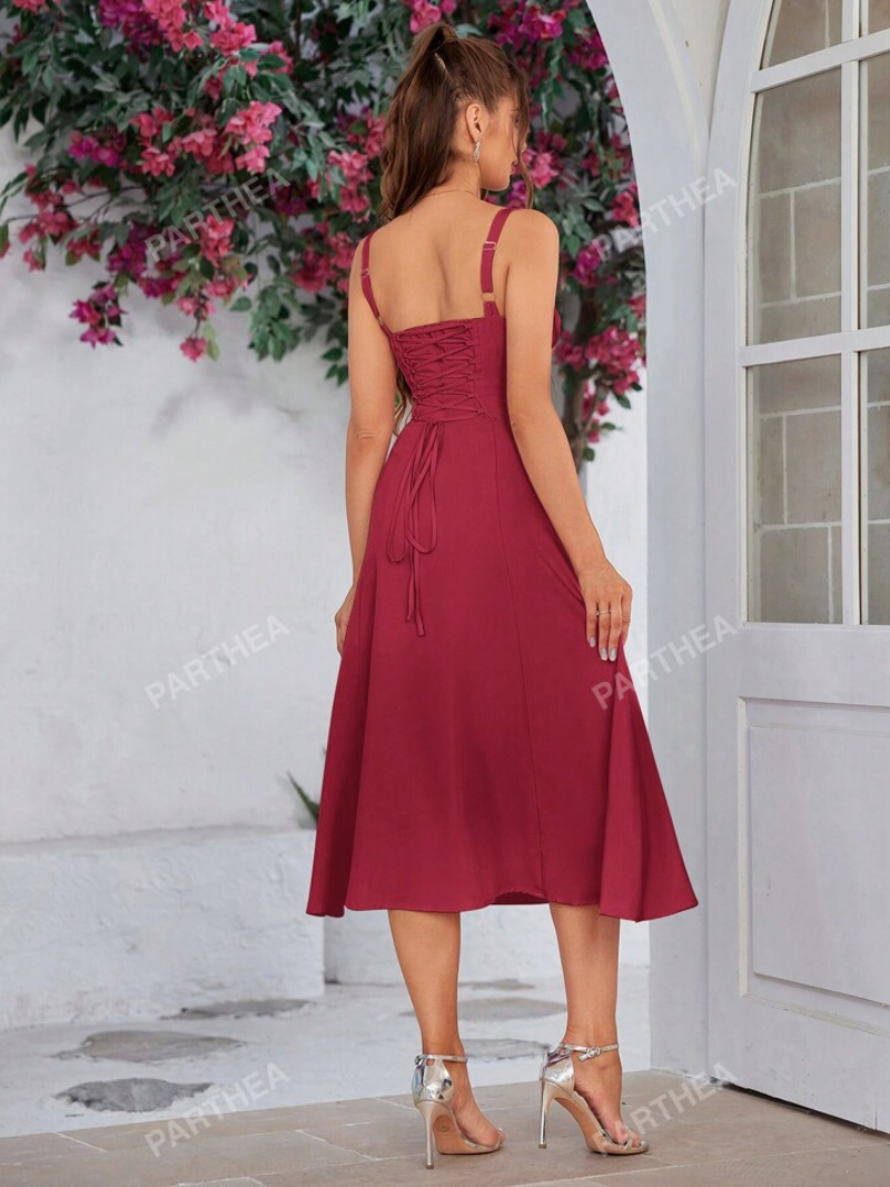 Robe Corset Élégante Mi-longue