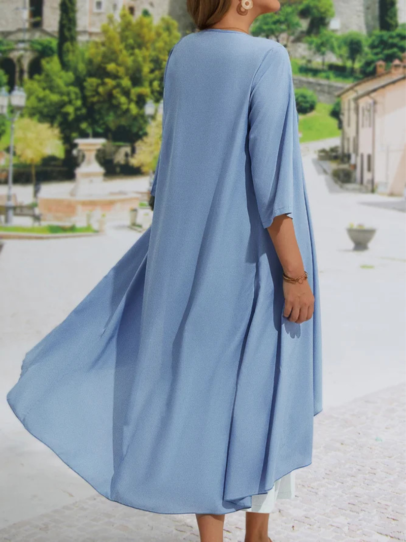 Robe Fleurie Duo Élégance 2 Pièces