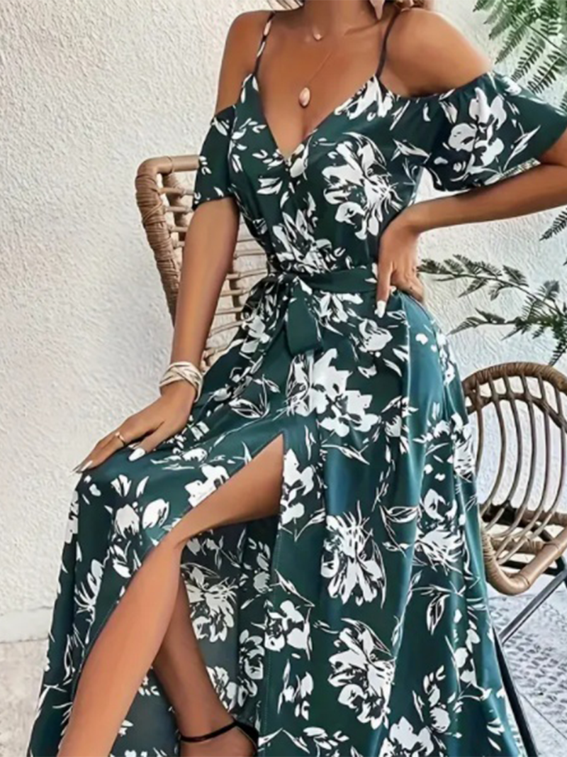 Robe Longue d’Été Femme à Bretelles