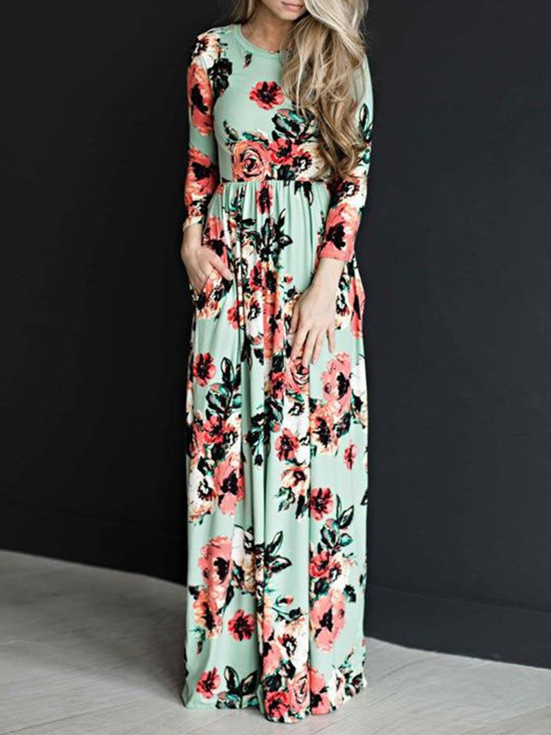 Robe Femme Imprimée Élégante