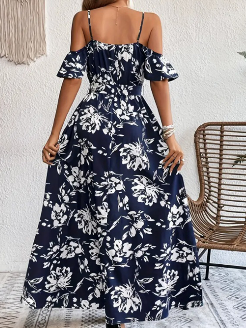 Robe Longue d’Été Femme à Bretelles