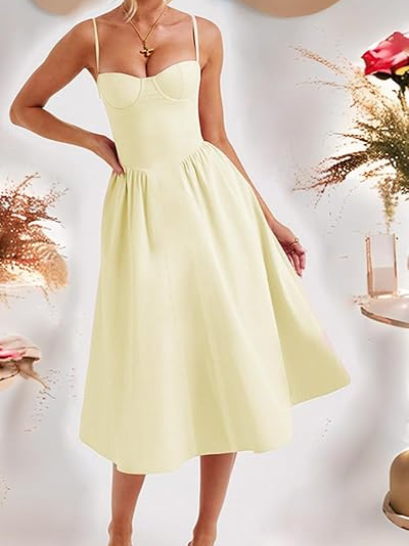 Robe Sexy Dos Nu Cintrée