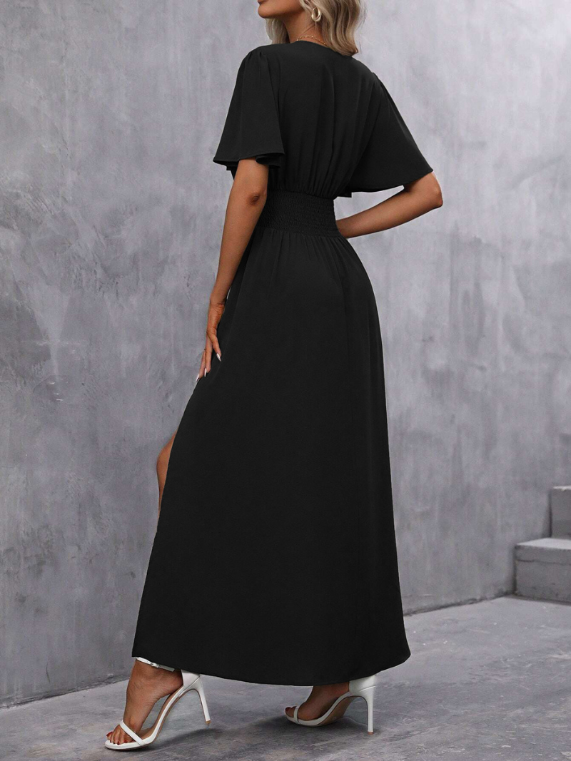 Robe Fendue Élégante et Tendance Femme