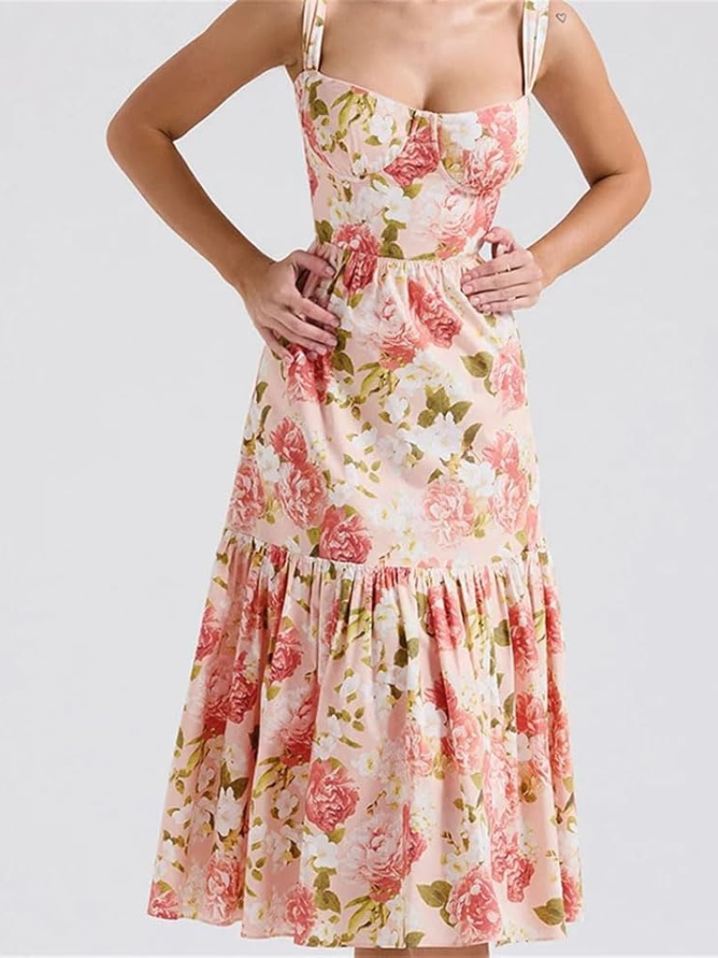 Robe Élégance Sans Manches Femme