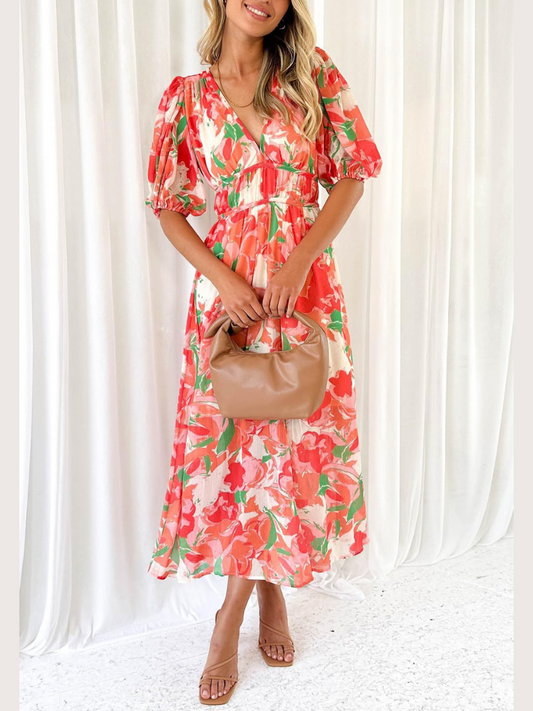 Robe Bohème Fleurie Femme