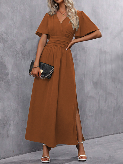 Robe Fendue Élégante et Tendance Femme