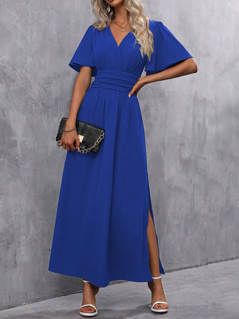Robe Fendue Élégante et Tendance Femme