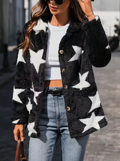 Manteau peluche double-face