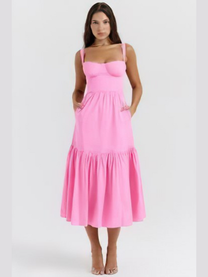 Robe Élégance Sans Manches Femme