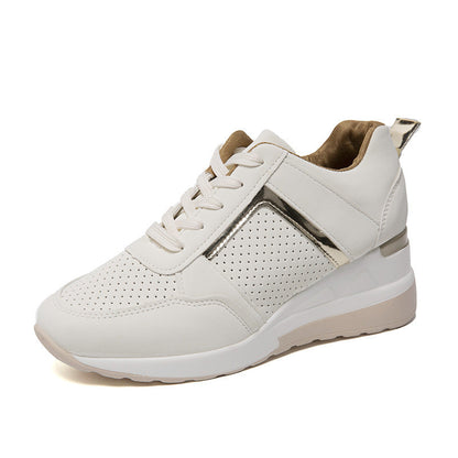 Sneakers Compensées Chic Mesh & Lacets