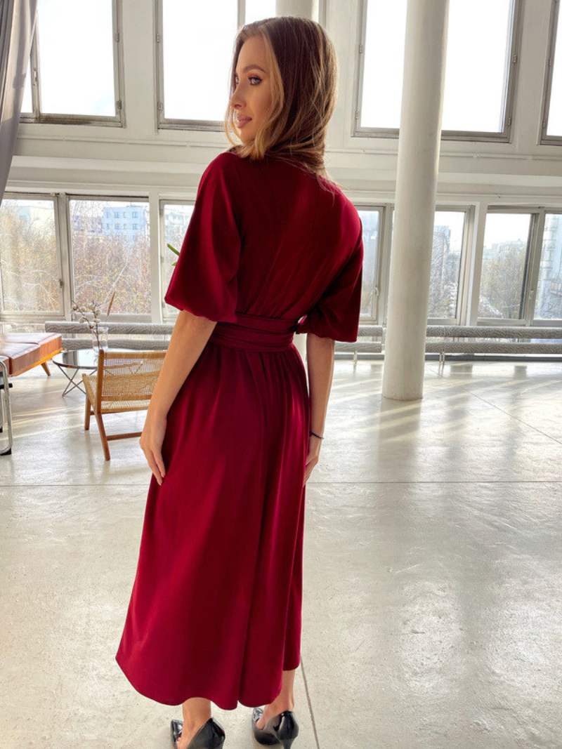 Robe Chic à Manches Bouffantes