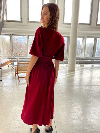 Robe Chic à Manches Bouffantes