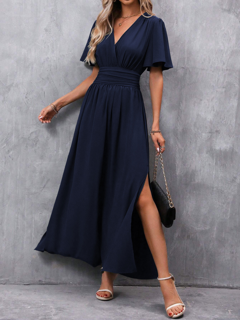 Robe Fendue Élégante et Tendance Femme