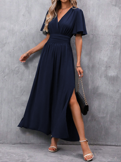 Robe Fendue Élégante et Tendance Femme