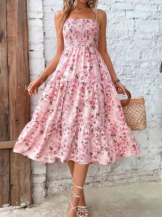 Robe d’Été Plage à Motifs Floraux