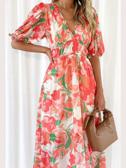 Robe Bohème Fleurie Femme