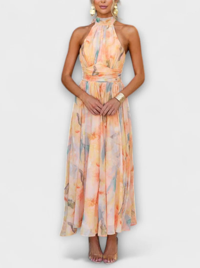 Robe Dos Nu Imprimée – Style Vacances