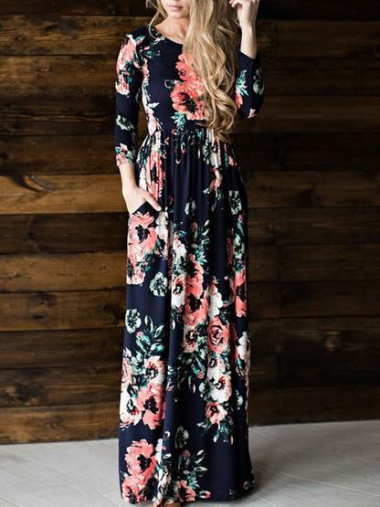 Robe Femme Imprimée Élégante