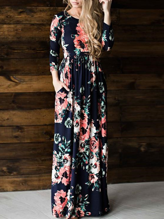 Robe Femme Imprimée Élégante