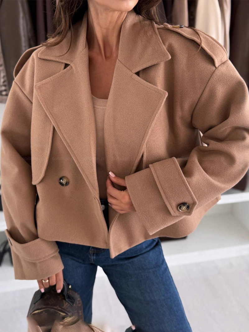 Manteau Court Femme en Laine