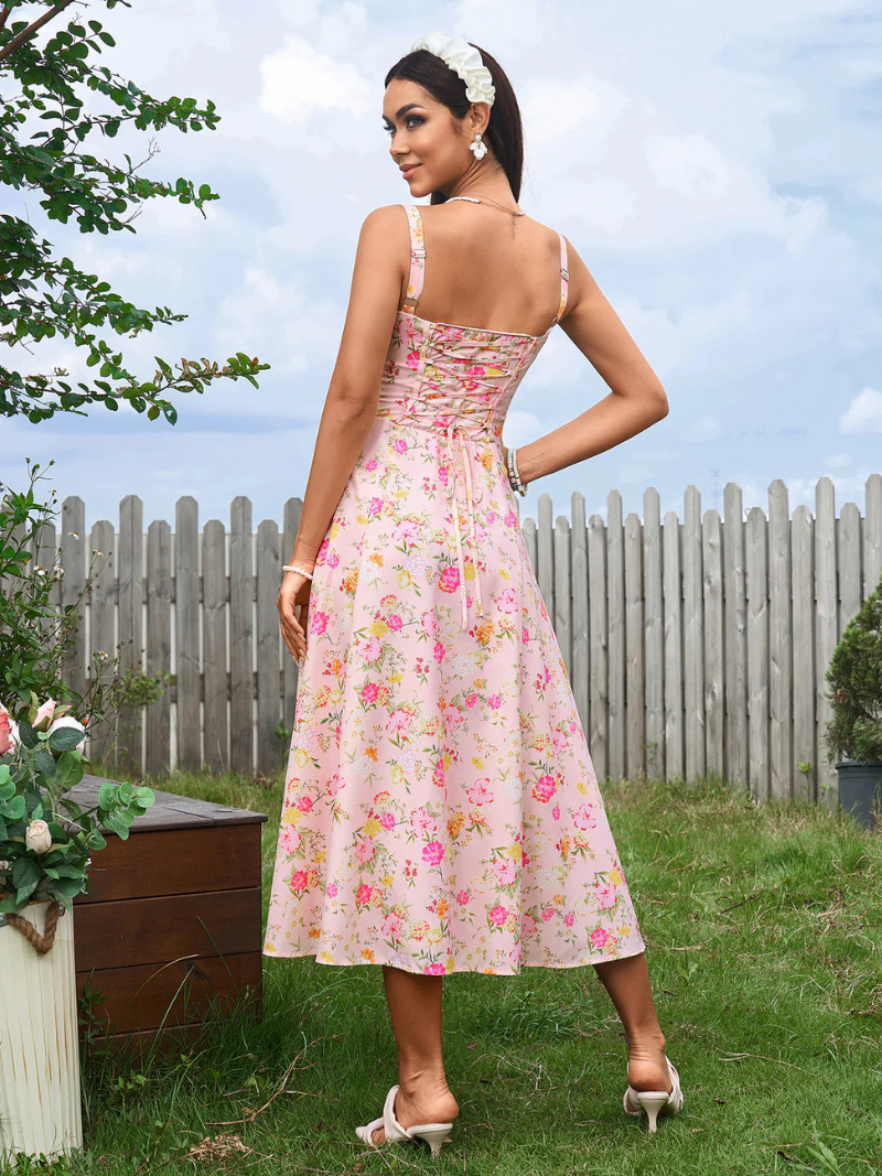Robe Corset Élégante Mi-longue