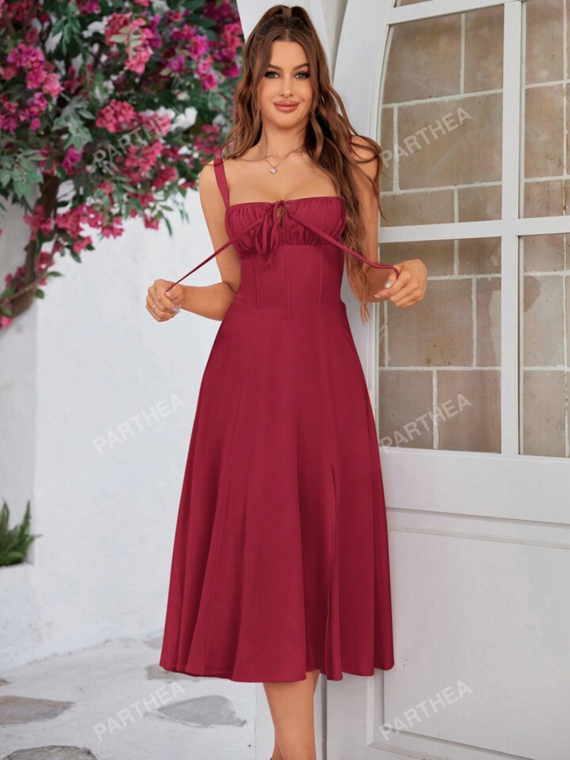Robe Corset Élégante Mi-longue