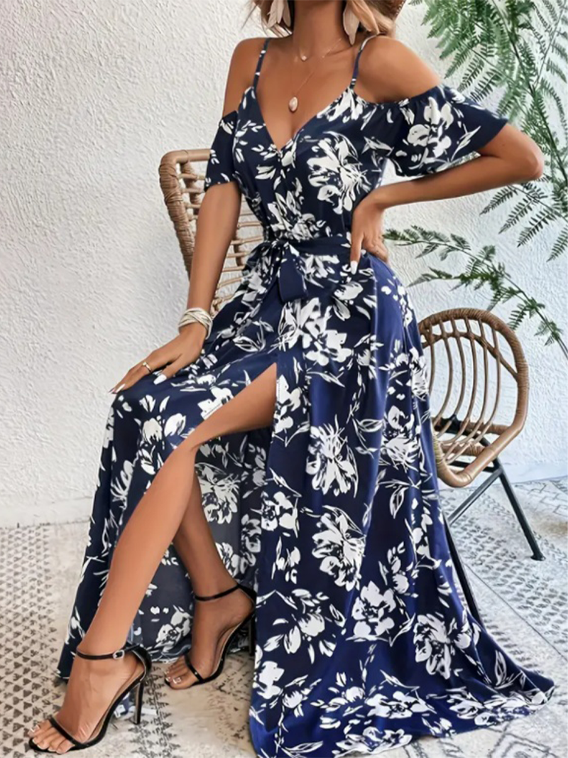 Robe Longue d’Été Femme à Bretelles