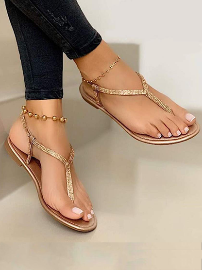 Tongs Strass Femme Élégantes