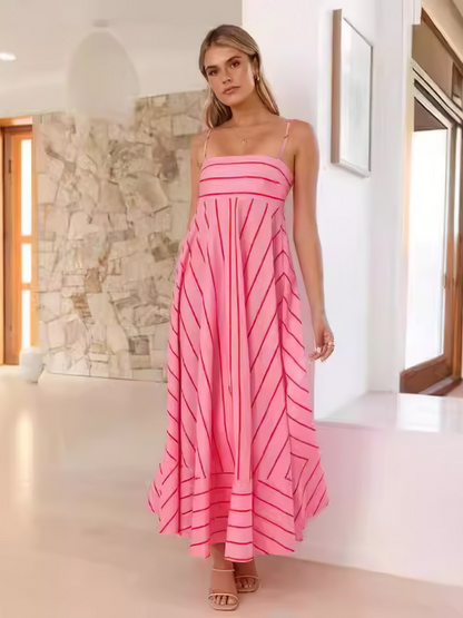 Robe Longue Bohème à Bretelles
