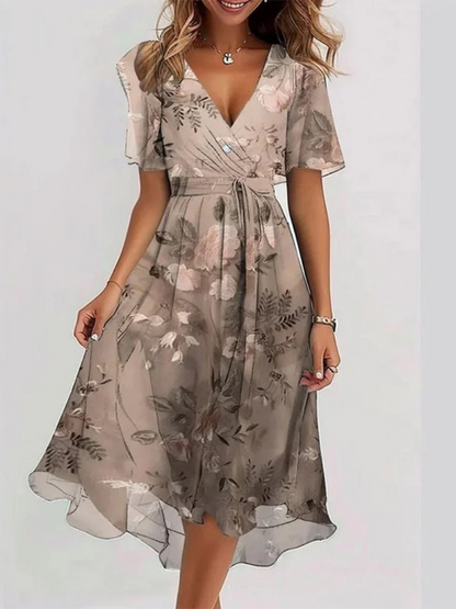 Robe Décontractée Imprimée Femme