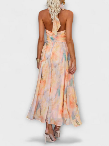 Robe Dos Nu Imprimée – Style Vacances