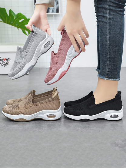 Baskets Slip-On Femme Plateforme Confort