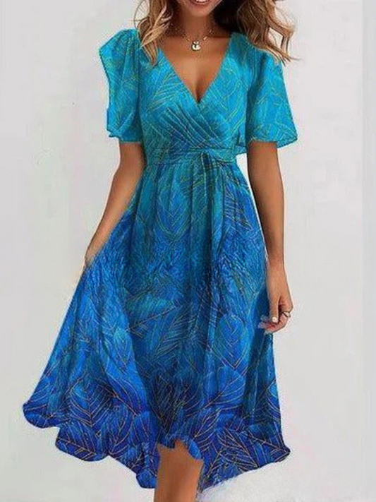 Robe Décontractée Imprimée Femme