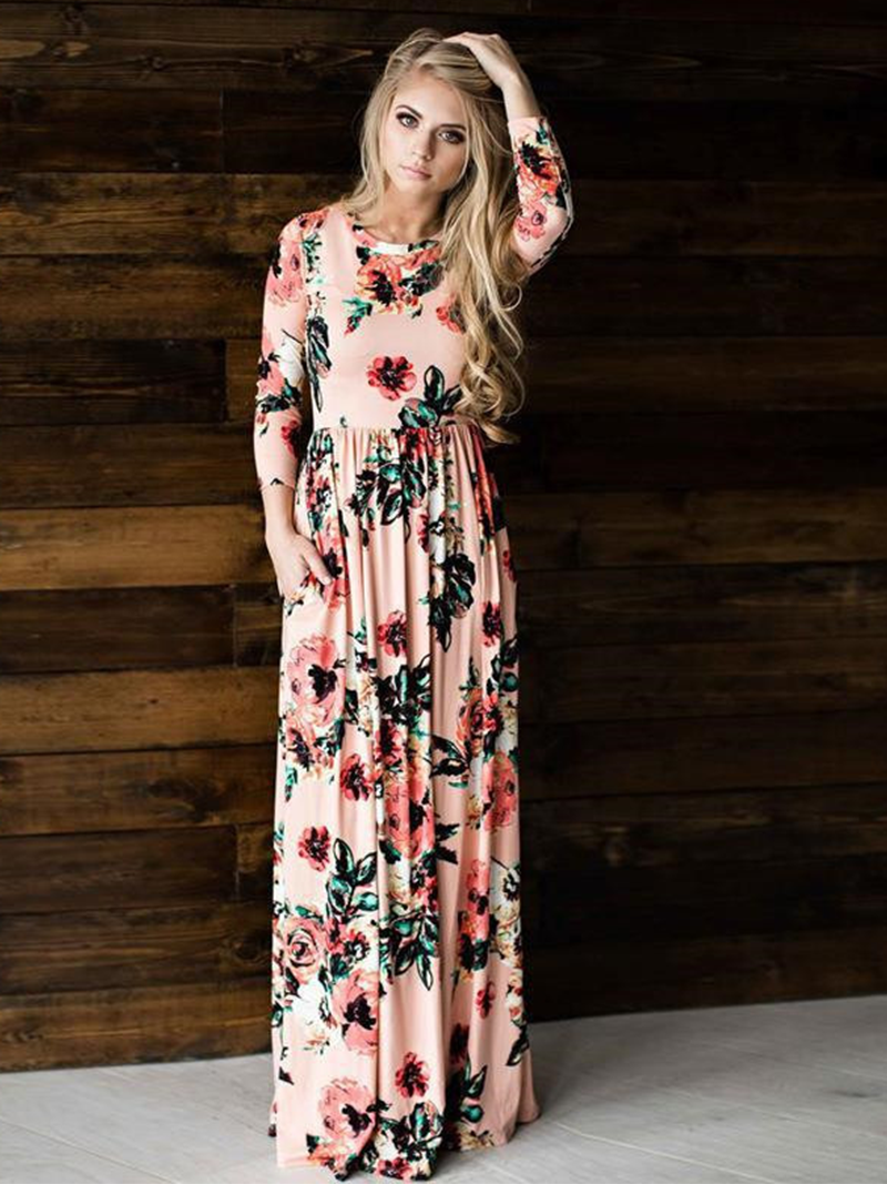 Robe Femme Imprimée Élégante
