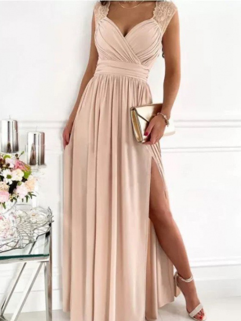 Robe Fendue Style Européen-Américain