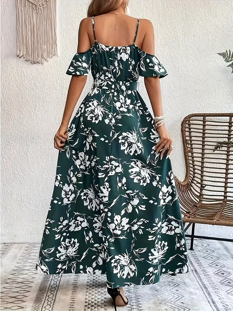 Robe Longue d’Été Femme à Bretelles