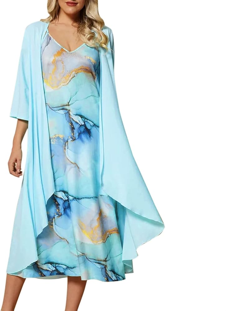 Robe Fleurie Duo Élégance 2 Pièces