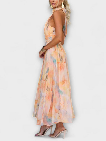 Robe Dos Nu Imprimée – Style Vacances