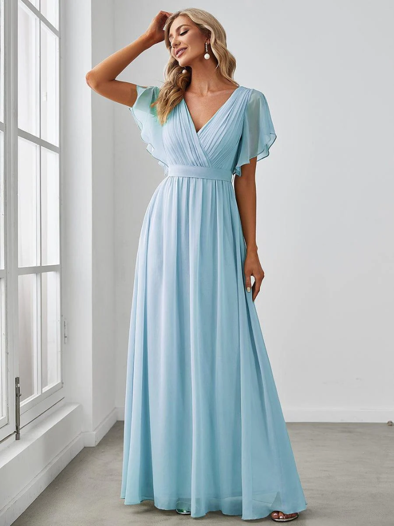 Robe Demoiselle d’Honneur Taille Haute