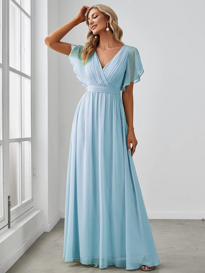 Robe Demoiselle d’Honneur Taille Haute