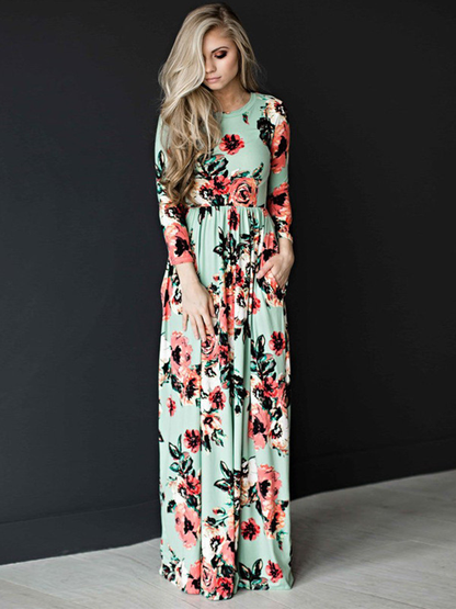 Robe Femme Imprimée Élégante