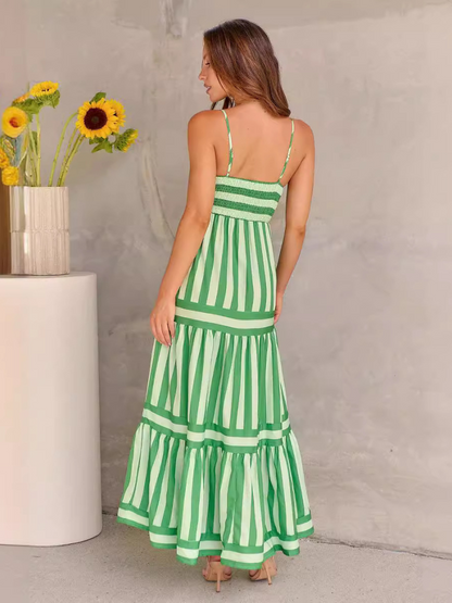 Robe Dos Nu Rayée Femme