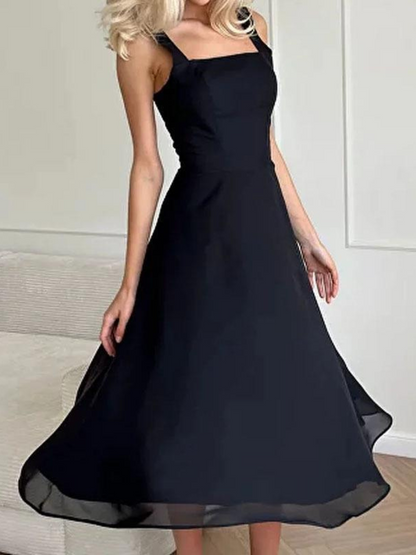 Robe Femme Col Carré Élégante