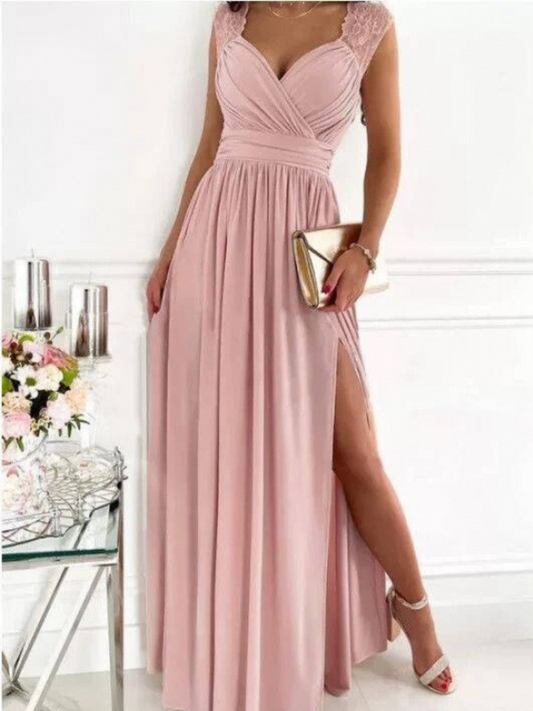 Robe Fendue Style Européen-Américain